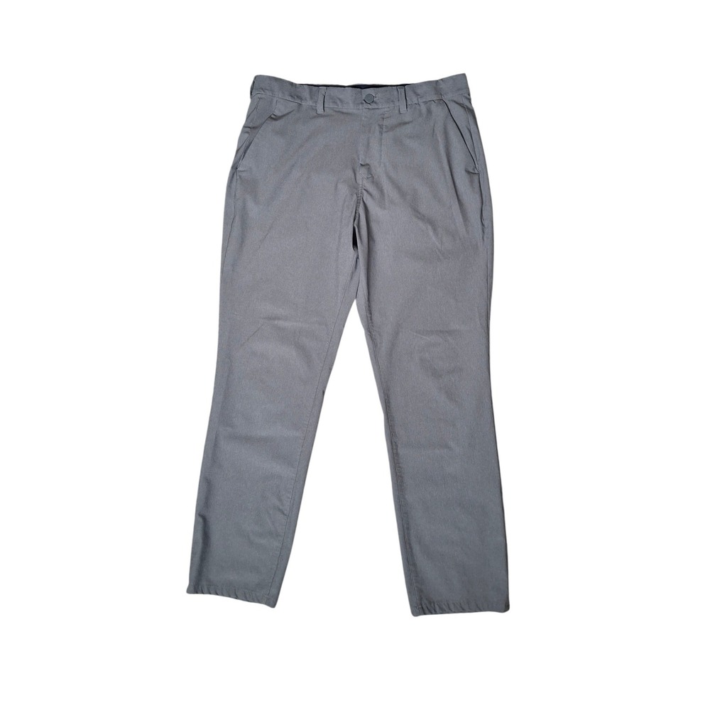 Mizzen+Main Helmsman Chino Pants Gray Heather 34x30 1B0-1585 Performance Stretch